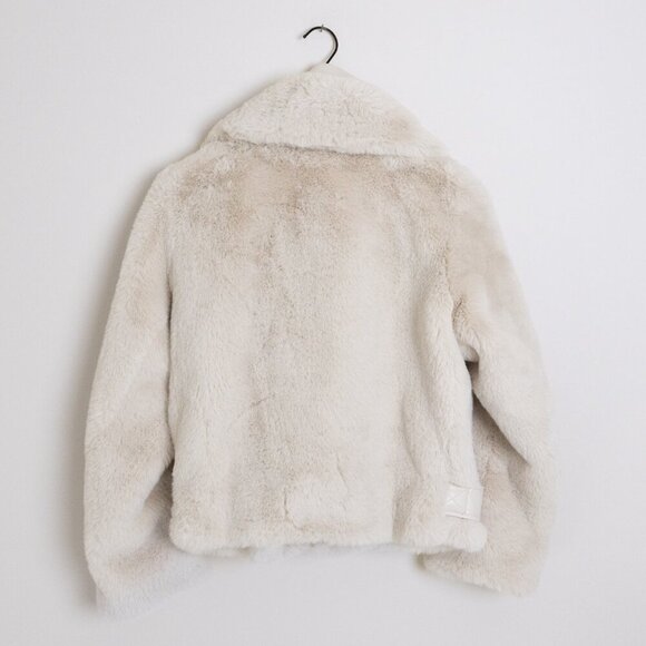 Guess Faux Fur Biker Jacket Frida ASO The Recruit Laura Haddock Screen Worn - Picture 2 of 15